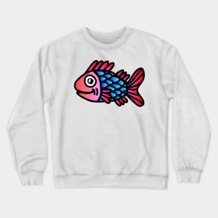 Pink Head Fish Crewneck Sweatshirt